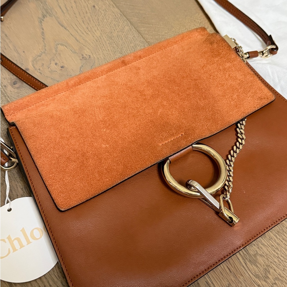 Chloe Faye Bag Medium in Classic Tabacco